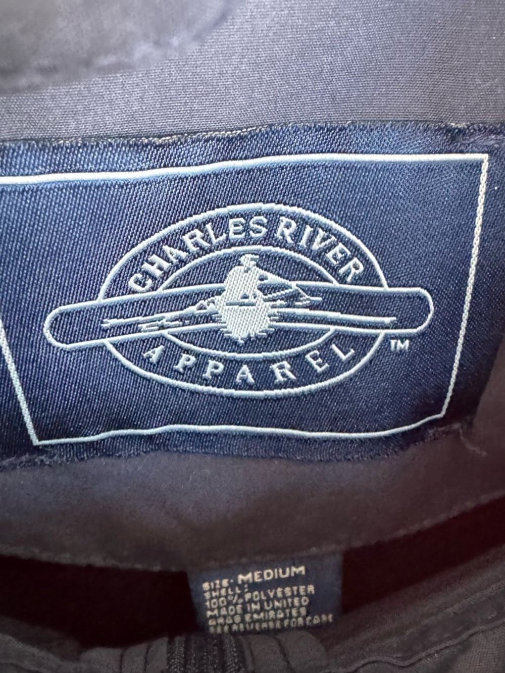 Charles River Portsmouth Women’s Navy Nantucket Zip-Front Windbreaker Jacket - Picture 4 of 9